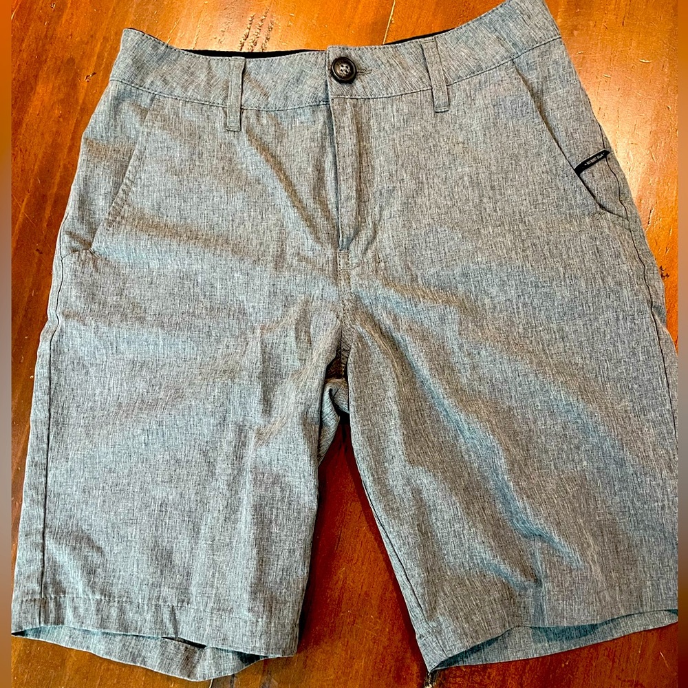 Boys Hybrid Shorts - size 12 charcoal gray